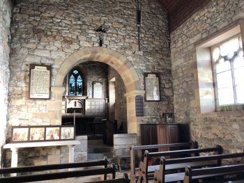 Ballidon Derbyshire All Saints interior looking east