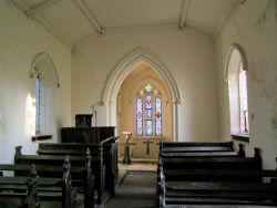 Biscathorpe Lincolnshire St Helen interior looking east